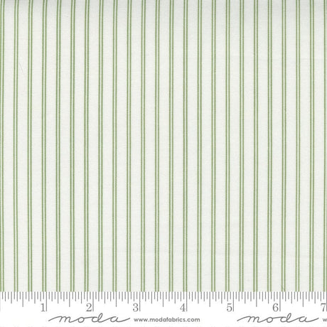 Nantucket Summer Stripe Cream Grass yardage 55267-26 by Camille Roskelley for Moda Fabrics