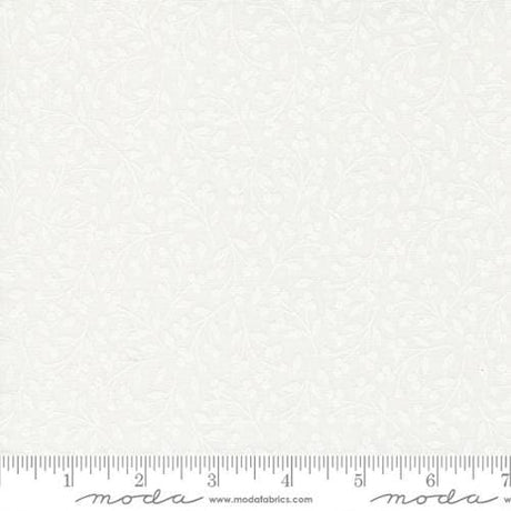 Coriander Seeds Vines White 29140-11 by Corey Yoder for Moda Fabrics Sold in 1/2 Yard Increments