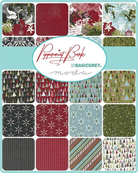 Peppermint Bark Mini Charm Pack 2.5" Squares 30690MC by Basic Grey for Moda Fabrics bin 10