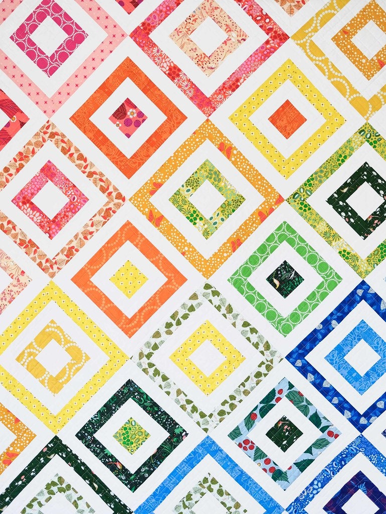 The Sadie Quilt Pattern KTQ124 by Kitchen Table Quilting (baby, lap and twin, queen and king sizes)