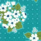 All Weather Friend Apple Turquoise Last Blooms Yardage 24060-15 Sold in 1/2 Yard increments