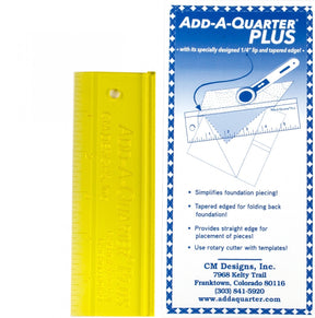 Add A-Quarter Ruler 6in Plus # CM06PLUS Yellow