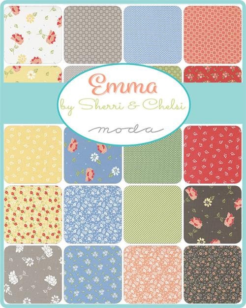 Emma Blossom in Charcoal by Sherri and Chelsi 37631 21 for Moda Fabrics Sold in 1/2 Yard Increments Cut Continuously