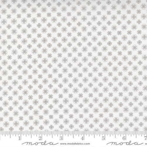 Buttercup and Slate Stitched Stars in Cloud-Pebble 29155-36 by Corey Yoder Sold in 1/2 yard increments