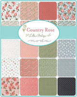 Country Rose Climbing Vine in Charcoal 5171-17 by Lella Boutique for Moda Fabrics Sold in 1/2 yard increments.