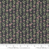 Country Rose Climbing Vine in Charcoal 5171-17 by Lella Boutique for Moda Fabrics Sold in 1/2 yard increments.