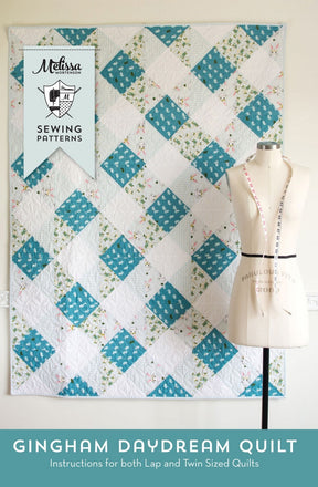 Gingham Daydream Quilt Pattern PDC5416 by Melissa Mortenson of Polka Dot Chairin Multiple Sizes