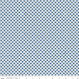 Bee Ginghams Denim Bee Ginghams Carolyn C12551-Denim by Lori Holt for Riley Blake Sold in 1/2 yard increments
