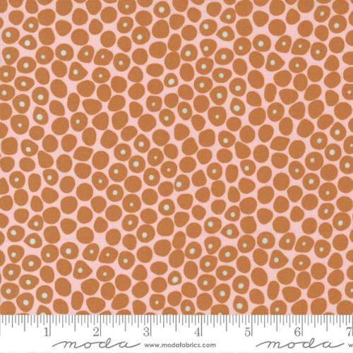 Lazy Afternoon Flowing Dots in Bronze by Zen Chic 1782 17 for Moda Fabrics Sold in 1/2 Yard Increments Cut Continuously