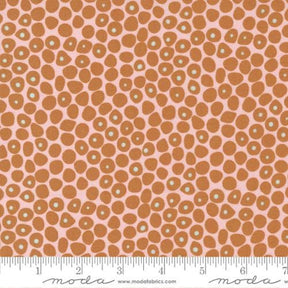 Lazy Afternoon Flowing Dots in Bronze by Zen Chic 1782 17 for Moda Fabrics Sold in 1/2 Yard Increments Cut Continuously
