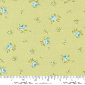 The Shores Medium Floral in Sprout 18744 15 by Brenda Riddle Designs for Moda Fabrics Sold in 1/2 yard increments cut continuously