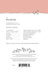 Busybody by Vanessa Goertzen for Lella Boutique, LB211 Finished Size 66 1/2" x 66 1/2"