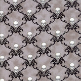 Eerily Elegant skulls- wicked grey SKU 19814 15 by Deb Strain for Moda Fabrics