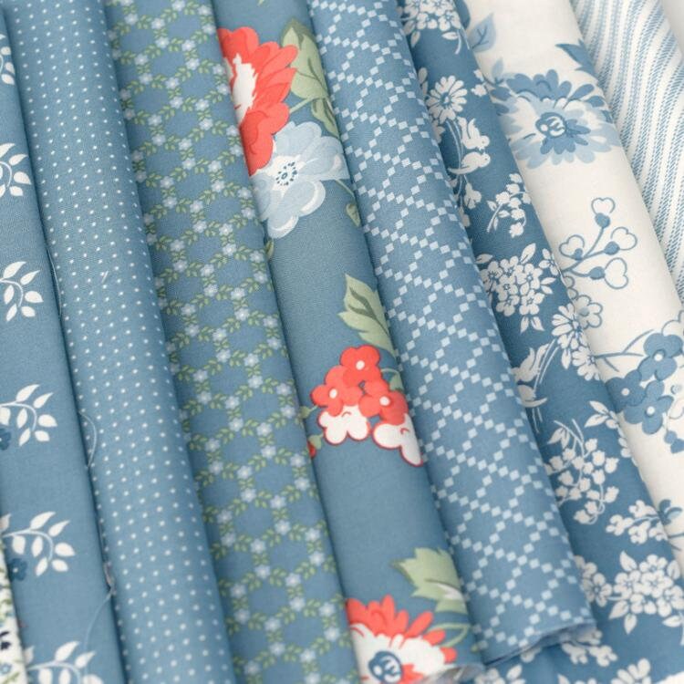 Dwell Spring in Lake 55275 15 by Camille Roskelley Sold in 1/2 Yard Increments
