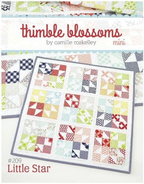 Little Star Mini - Printed Pattern - 18” x 18" - Thimble Blossoms by Camille Roskelley of Bonnie and Camille tbl209 Bin MP