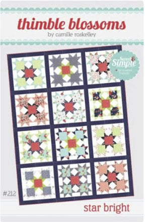Star Bright- Printed Pattern - 63” x 83" - Thimble Blossoms by Camille Roskelley of Bonnie and Camille TBL212