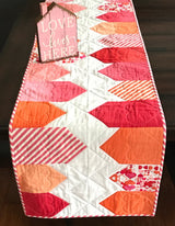 At Home Table Runner Paper Pattern Only by Andrea McColeman for Olive US Girls LLC #OUG004 19x48