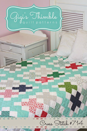 Cross Stitch Quilt Pattern By Gigis Thimble GGT714 Pattern 61 x 80