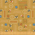 Forget Me Not Stamps Ochre 53009-5 by Allison Harris of Cluck Cluck Sew from Windham's Fabrics sold in 1/2 yard increments