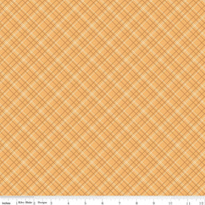 Calico Plaid Daisy C12847-Daisy by Lori Holt Sold by 1/2 Yard Increments