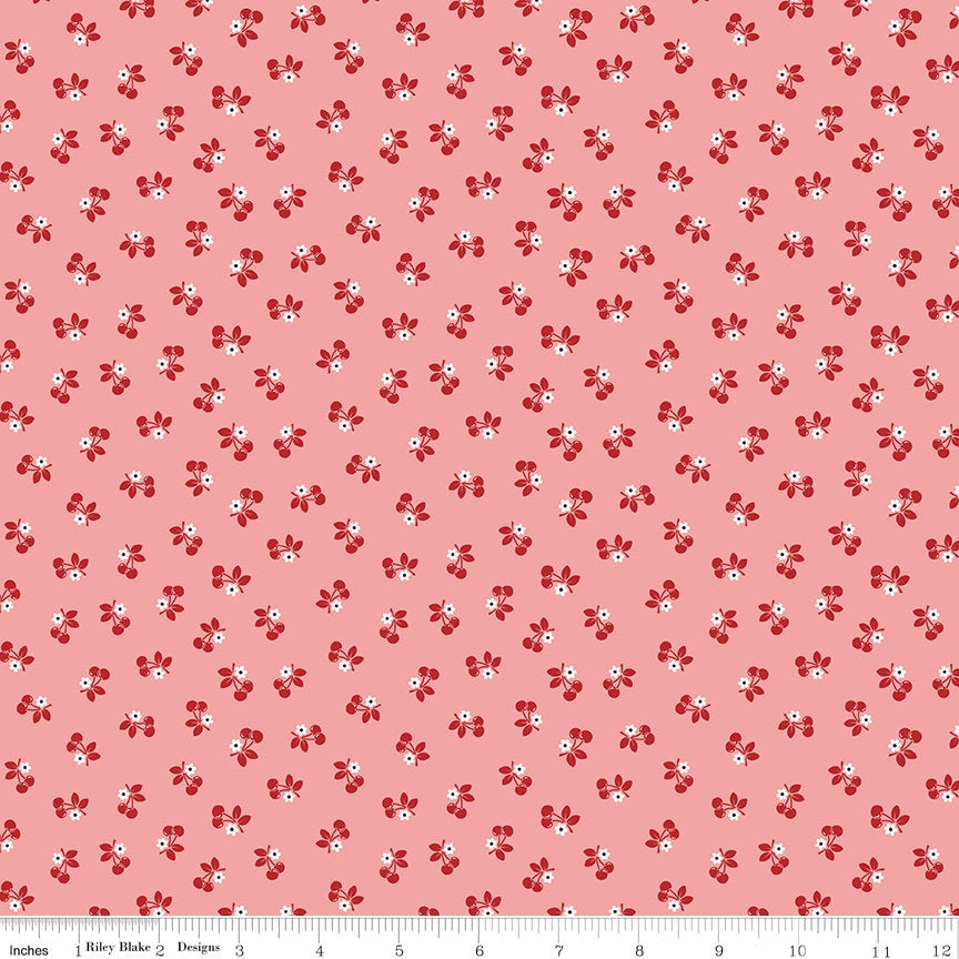 Calico Bouquet Songbird C12840-Songbird by Lori Holt Sold by 1/2 Yard Increments