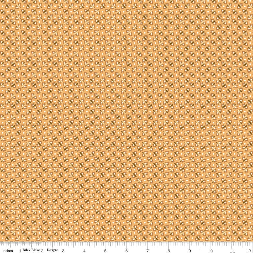 Calico Diamond Cider C12856-Cider by Lori Holt Sold by 1/2 Yard Increments