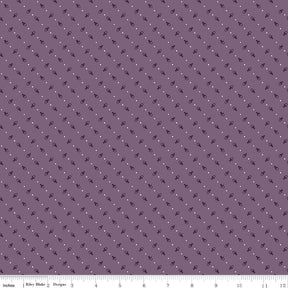 Calico Baskets Plum C12844-Plum by Lori Holt Sold by 1/2 Yard Increments