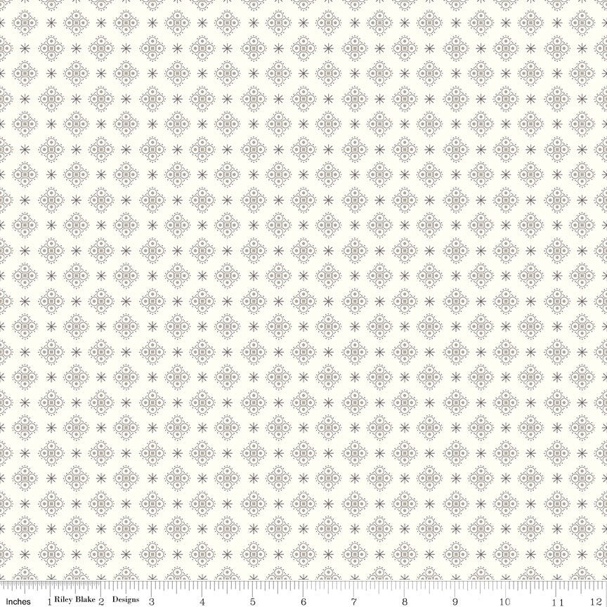 Calico Wallpaper Denim C12841-Denim by Lori Holt Sold by 1/2 Yard Increments