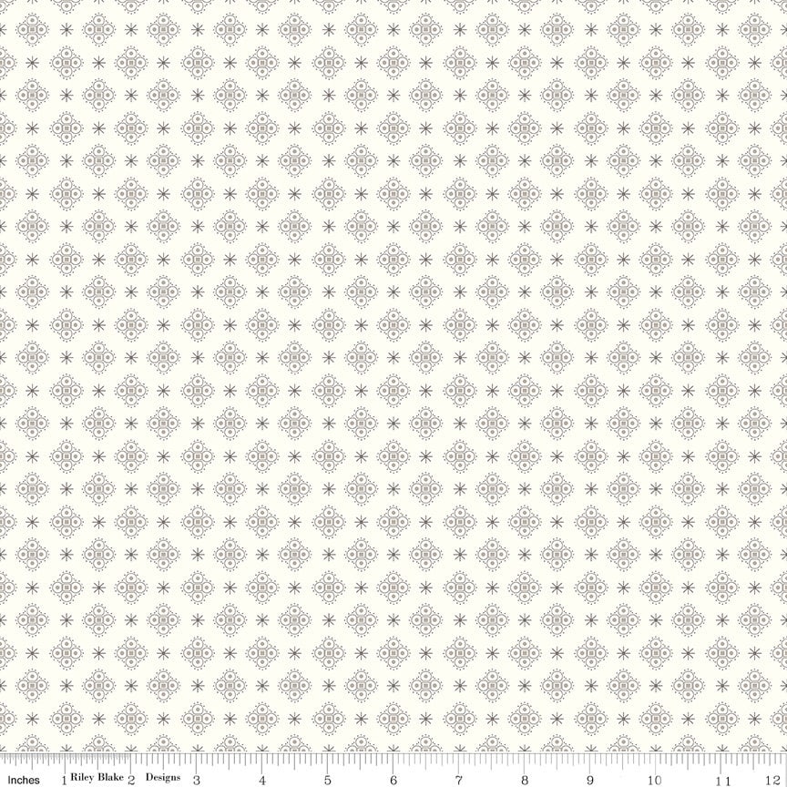 Calico Polka Dot Alpine C12845-Alpine by Lori Holt Sold by 1/2 Yard Increments