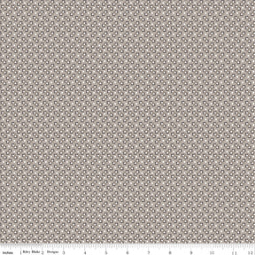 Calico Flowerbed Pewter C12853-Pewter by Lori Holt Sold by 1/2 Yard Increments