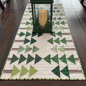 Tree Lot Table Runner Paper Pattern Only 19" x 48.5" by Andrea McColeman for Olive US Girls LLC #OUGS30
