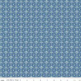 Calico Wallpaper Denim C12841-Denim by Lori Holt Sold by 1/2 Yard Increments