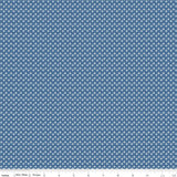 Calico Daisy Denim C12852-Denim by Lori Holt Sold by 1/2 Yard Increments