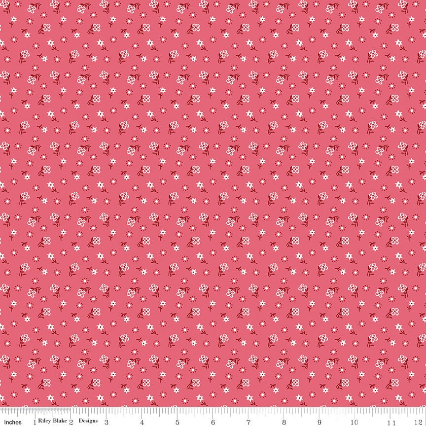 Calico Diamond Cider C12856-Cider by Lori Holt Sold by 1/2 Yard Increments