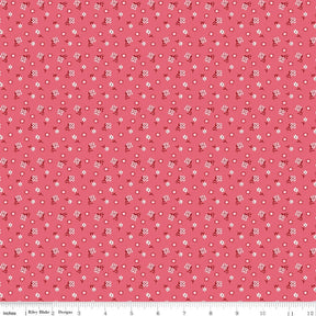 Calico Meadow Tearose C12843-Tearose by Lori Holt for Riley Blake Sold in 1/2 yard increments cut continuously