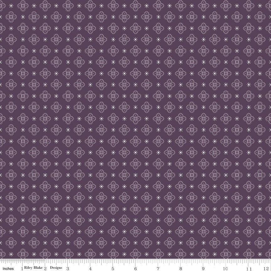 Calico Starshine Velvet C12854-Velvet by Lori Holt Sold by 1/2 Yard Increments