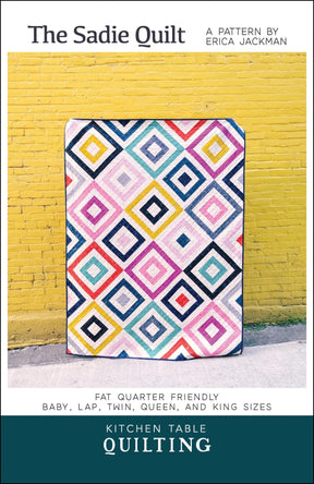 The Sadie Quilt Pattern KTQ124 by Kitchen Table Quilting (baby, lap and twin, queen and king sizes)
