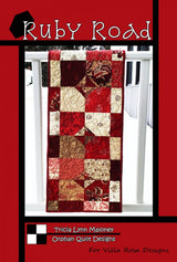 Ruby Road Quilt Pattern by Villa Rosa Designs 13" x 49"
