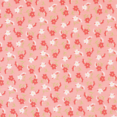Sunwashed Windflower Toss Carnation Yardage 29162-22 by Moda Fabrics Sold in 1/2 yard increments cut continuously