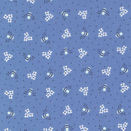 Sunwashed Busy Bee Sky Yardage 29163-20 by Moda Fabrics Sold in 1/2 yard increments cut continuously