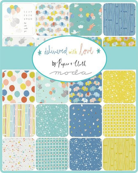 Delivered With Love Mini Charm Pack 2.5" 25130MC by Paper and Cloth for Moda Fabrics bin 51