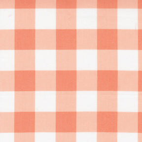 Sunwashed Check Coral Yardage 29165-18 by Moda Fabrics Sold in 1/2 yard increments cut continuously