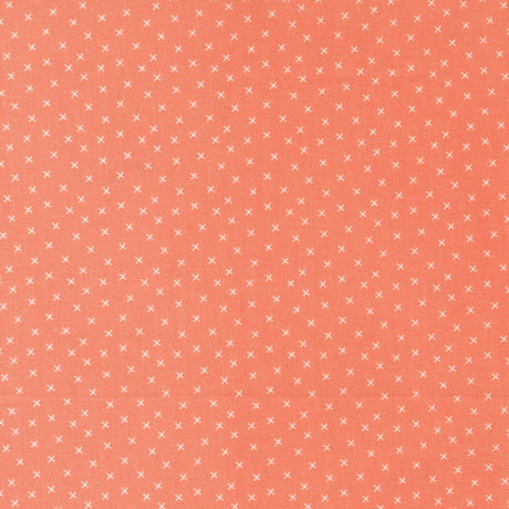 Sunwashed X Print Coral Yardage 29167-38 by Moda Fabrics Sold in 1/2 yard increments cut continuously