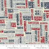 Stateside States in Apple Red 55610-34 yardage by Sweetwater by Moda Fabrics