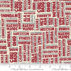 Stateside States in Apple Red 55610-34 yardage by Sweetwater by Moda Fabrics