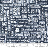 Stateside States in Navy 55610-23 yardage by Sweetwater by Moda Fabrics cut in 1/2 yard