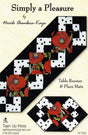 Simply A Pleasure printed sewing pattern for table runner 42in x 13 1/2in and place mats 23in x 13 1/2in by Tiger Lily Press TLP1200