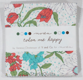 Color Me Happy Charm Pack Vanessa Christianson of V & Co for Moda bin 36