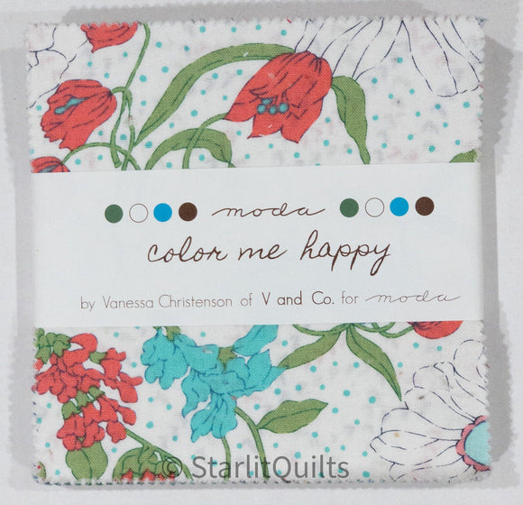 Color Me Happy Charm Pack Vanessa Christianson of V & Co for Moda bin 36
