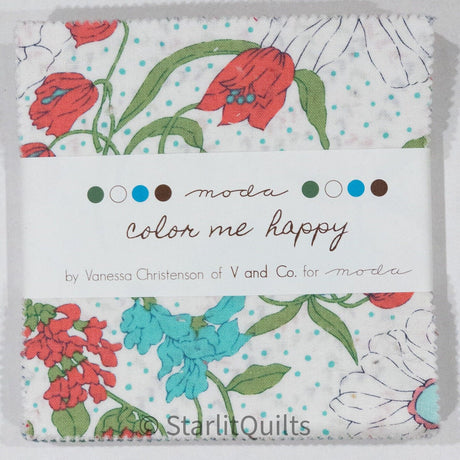 Color Me Happy Charm Pack Vanessa Christianson of V & Co for Moda bin 36